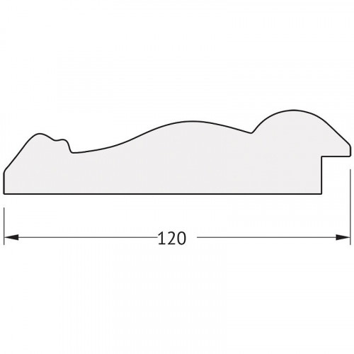 Зеркало Evoform Polygon 92х72 BY 7263 в багетной раме - Состаренное серебро с орнаментом 120 мм стекло