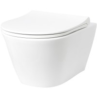 Унитаз Creto Logan L3 1003-001-L3W подвесной Белый без сиденья подвесной