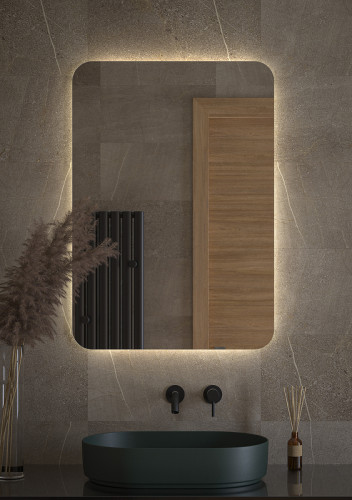 Зеркало Defesto Opti 70x100 DF 2809 с подсветкой 32W-4500К/Без выключателя/Нейтральный белый свет