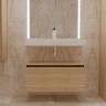 Тумба Boheme Armadi Art Flat Vallessi Uno-S 80 897-080-L подвесная Light oak МДФ / ЛДСП