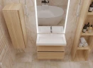 Тумба Boheme Armadi Art Flat Vallessi Uno-S 80 897-080-L подвесная Light oak МДФ / ЛДСП