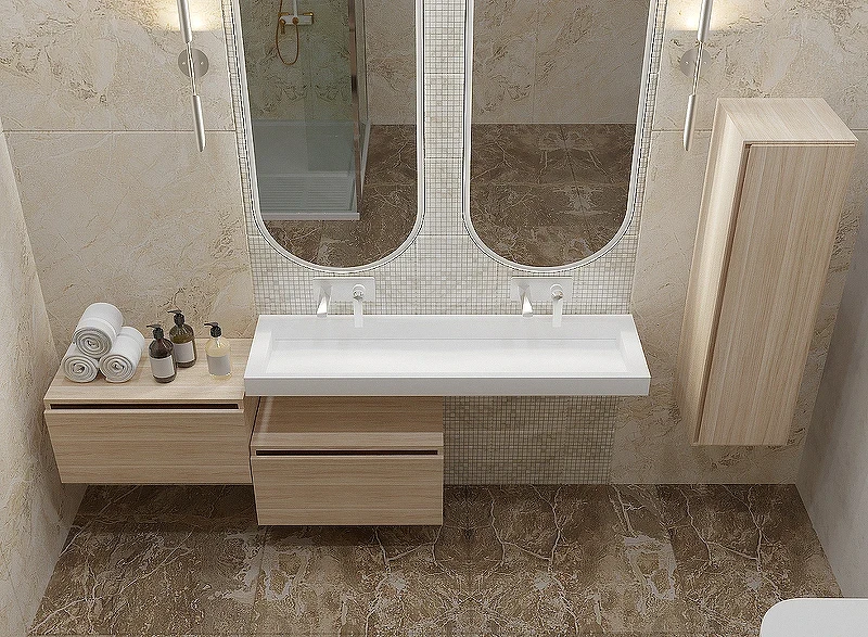 Тумба Boheme Armadi Art Flat Vallessi Uno-S 80 897-080-L подвесная Light oak МДФ / ЛДСП
