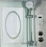 Душевая кабина WeltWasser WW500 Emmer 11015 110x110 10000003286 профиль Хром стекло прозрачное