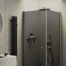 Душевой уголок Maybah Glass MGY-1300-2 900x900x1980 на монопетлях Бронза стекло графитовое