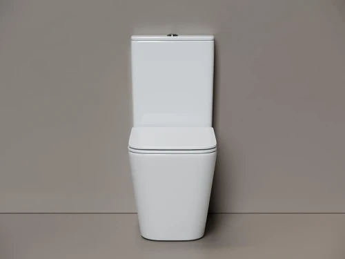Унитаз-компакт Ceramicanova Кубик (Cubic) CN1803T-B цвет Белый без бачка с сиденьем Микролифт