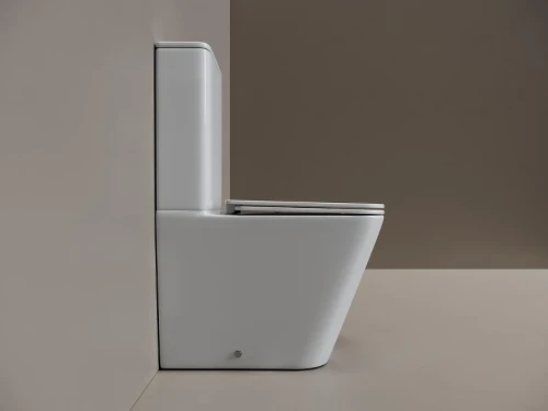 Унитаз-компакт Ceramicanova Кубик (Cubic) CN1803T-B цвет Белый без бачка с сиденьем Микролифт