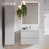 Шкаф пенал Cersanit Moduo 40 69351 подвесной цвет Серый туман