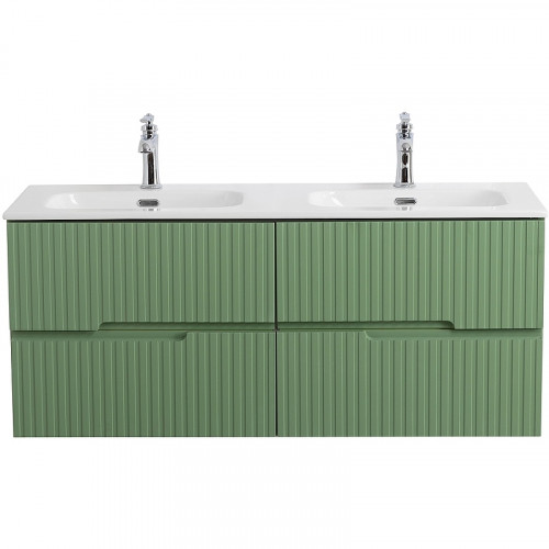 Тумба под раковину Cezares Duet-N 120 DUET-N-1200-4C-SO-2-PS-P подвесная Фисташковый Софт МДФ / ЛДСП