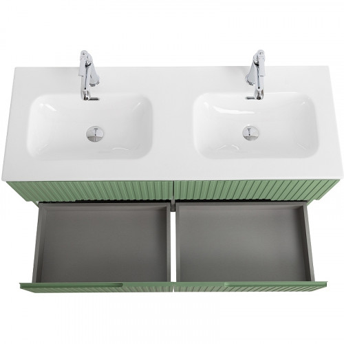 Тумба под раковину Cezares Duet-N 120 DUET-N-1200-4C-SO-2-PS-P подвесная Фисташковый Софт МДФ / ЛДСП