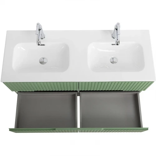 Тумба под раковину Cezares Duet-N 120 DUET-N-1200-4C-SO-2-PS-P подвесная Фисташковый Софт МДФ / ЛДСП