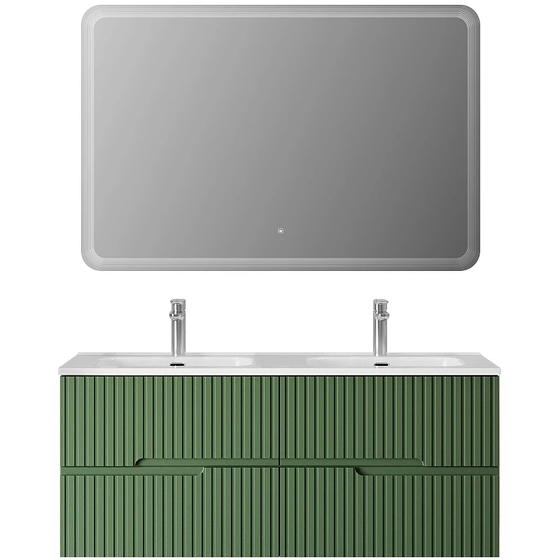 Тумба под раковину Cezares Duet-N 120 DUET-N-1200-4C-SO-2-PS-P подвесная Фисташковый Софт МДФ / ЛДСП