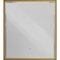 Зеркало Cezares Interni 100 CZR-SPC-INT-1000-900-LED-TCH-WARM-BORO с подсветкой Брашированное золото с сенсорным выключателем и подогревом МДФ / ЛДСП, стекло