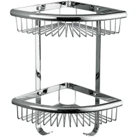 Полка корзина Frap F352-1 угловая Хром