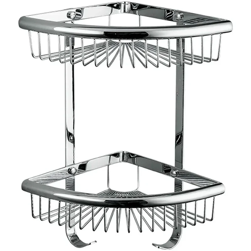 Полка корзина Frap F352-1 угловая Хром