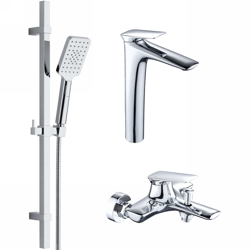 Комплект смесителей Bond Cube B03-5700 Хром латунь