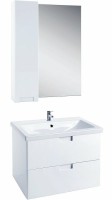 Зеркало со шкафом Bellezza Пегас 50 L 4610406022016 Белое МДФ / ЛДСП, стекло