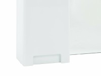 Зеркало со шкафом Bellezza Пегас 50 L 4610406022016 Белое МДФ / ЛДСП, стекло