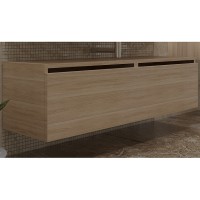 Тумба Boheme Armadi Art Flat Vallessi Uno-S 140 897-140-L подвесная Light oak МДФ / ЛДСП