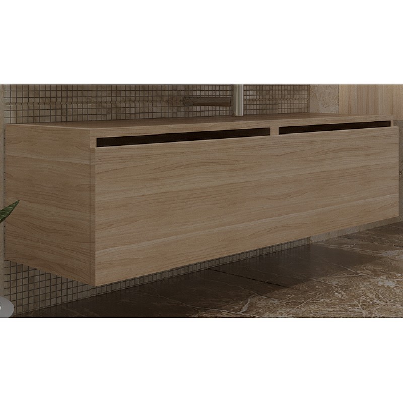 Тумба Boheme Armadi Art Flat Vallessi Uno-S 140 897-140-L подвесная Light oak МДФ / ЛДСП