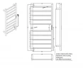 Электрический полотенцесушитель Bemeta 450x960 704151041 цвет Сталь полированная