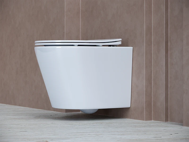 Унитаз Ceramicanova Balearica CN6000 подвесной Белый с сиденьем Микролифт фарфор подвесной