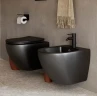 Комплект унитаза с инсталляцией Ceramicanova Metropol CN4002MB_1001CH_1000 с сиденьем Микролифт и клавишей смыва Хром фарфор подвесной