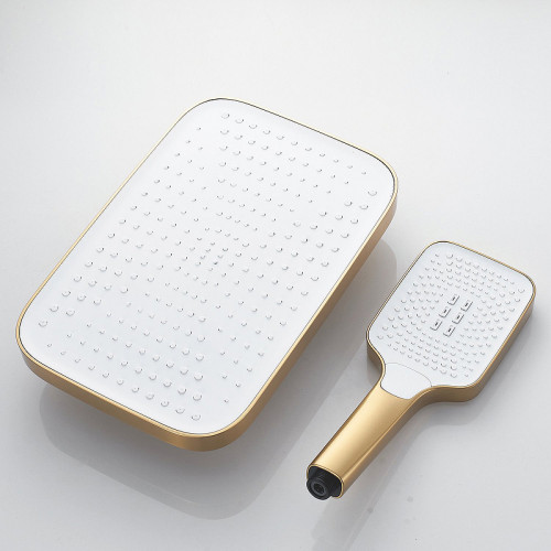 Душевая система Rose R18G R1896G с термостатом Золото матовое