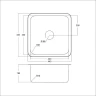 Кухонная мойка Emar PVD 44 EMB-127A PVD цвет Nano Golden