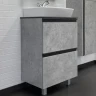 Тумба с раковиной Comforty Эдинбург 60Н 00-00004763 Бетон светлый МДФ / ЛДСП