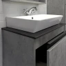 Тумба с раковиной Comforty Эдинбург 60Н 00-00004763 Бетон светлый МДФ / ЛДСП