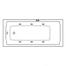 Акриловая ванна Excellent Aquaria 150x70 WAEX.AQU15.SOFT.BR с гидромассажем