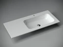 Раковина Ceramicanova Grace 100 R CN7015 Белая фарфор полувстраиваемая