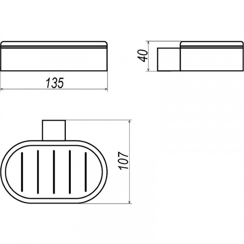 Мыльница Altasan Лотос ЛТ30Х Хром