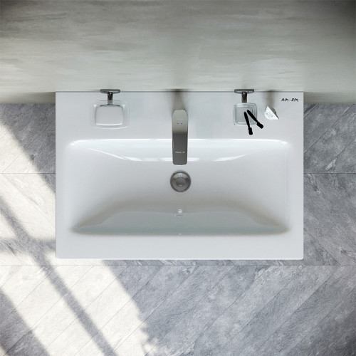 Тумба под раковину AM.PM Gem S 60 M91FSX0602WG Белая МДФ / ЛДСП