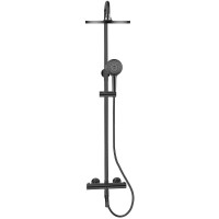 Душевая система Bronze de Luxe Scandi 11060B Черный матовый латунь на стену