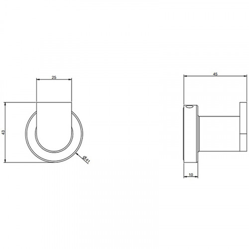 Крючок Gessi Emporio Accessories 38921#149 Никель брашированный