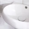 Раковина CeramaLux 43 9100L Белая фаянс подвесная
