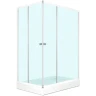 Душевой уголок Melodia della vita Cube 120x80 MCNCB12080MWt профиль Белый стекло матовое
