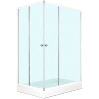 Душевой уголок Melodia della vita Cube 120x80 MCNCB12080MWt профиль Белый стекло матовое