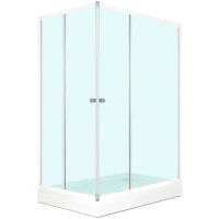 Душевой уголок Melodia della vita Cube 120x80 MCNCB12080MWt профиль Белый стекло матовое