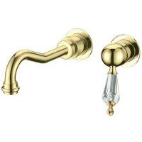 Смеситель для раковины Boheme Imperiale Ripresa 327 Золото латунь встраиваемый