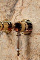 Смеситель для раковины Boheme Imperiale Ripresa 327 Золото латунь встраиваемый