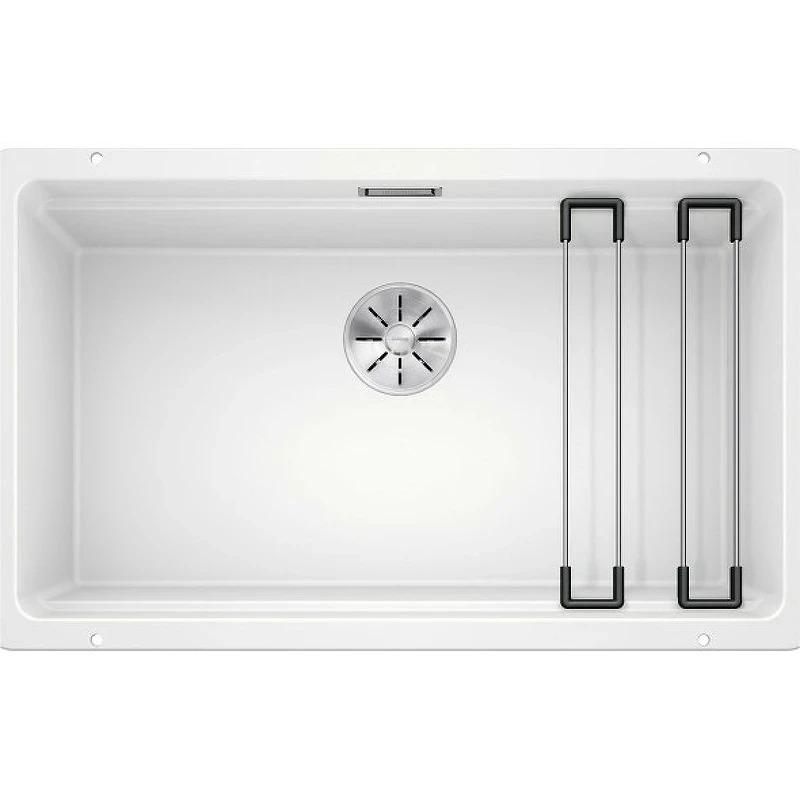 Кухонная мойка Blanco Etagon 700-U Silgranit 525171 Белая искусственный камень (литьевой мрамор) встраиваемый