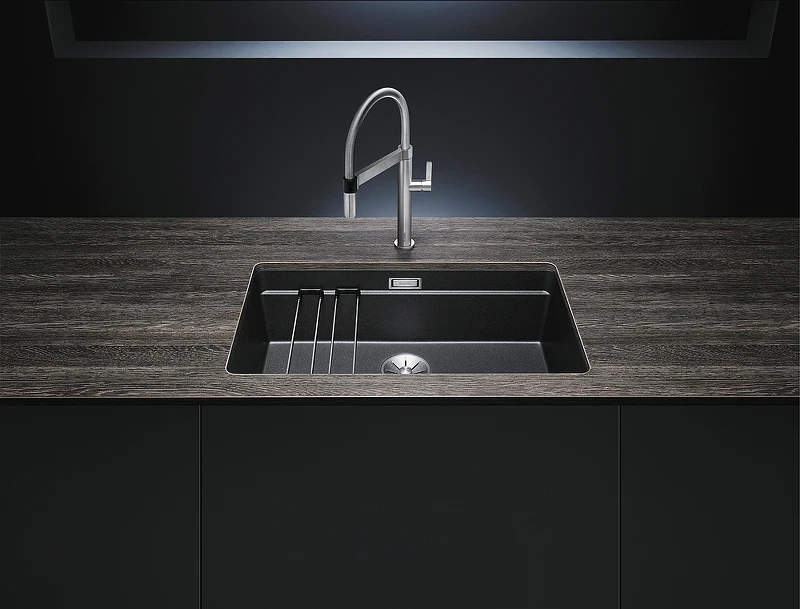 Кухонная мойка Blanco Etagon 700-U Silgranit 525171 Белая искусственный камень (литьевой мрамор) встраиваемый