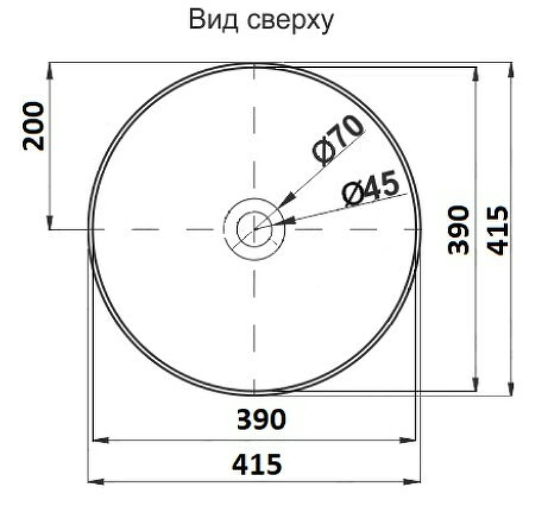 Раковина-чаша CeramaLux 41 104MC-1 Капучино фаянс накладная