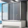 Шторка на ванну Good Door Screen WTW-140 140х140 профиль Хром стекло прозрачное