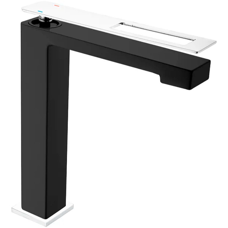 Смеситель для раковины Boheme Q 142-BCR Черный Хром латунь