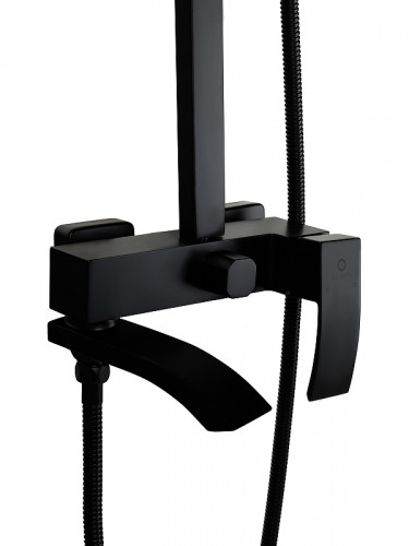 Душевая система FILARETE Waterfall FL2010BL цвет Черный матовый