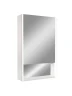 Зеркальный шкаф Art&Max Foggia 50 R AM-Fog-500-800-1D-R-DS-F-White с подсветкой цвет Белый