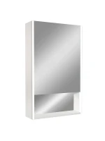 Зеркальный шкаф Art&Max Foggia 50 R AM-Fog-500-800-1D-R-DS-F-White с подсветкой цвет Белый